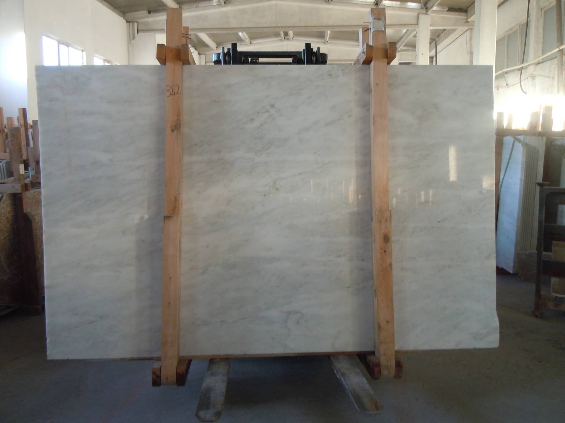Muğla Grili polished marble slab