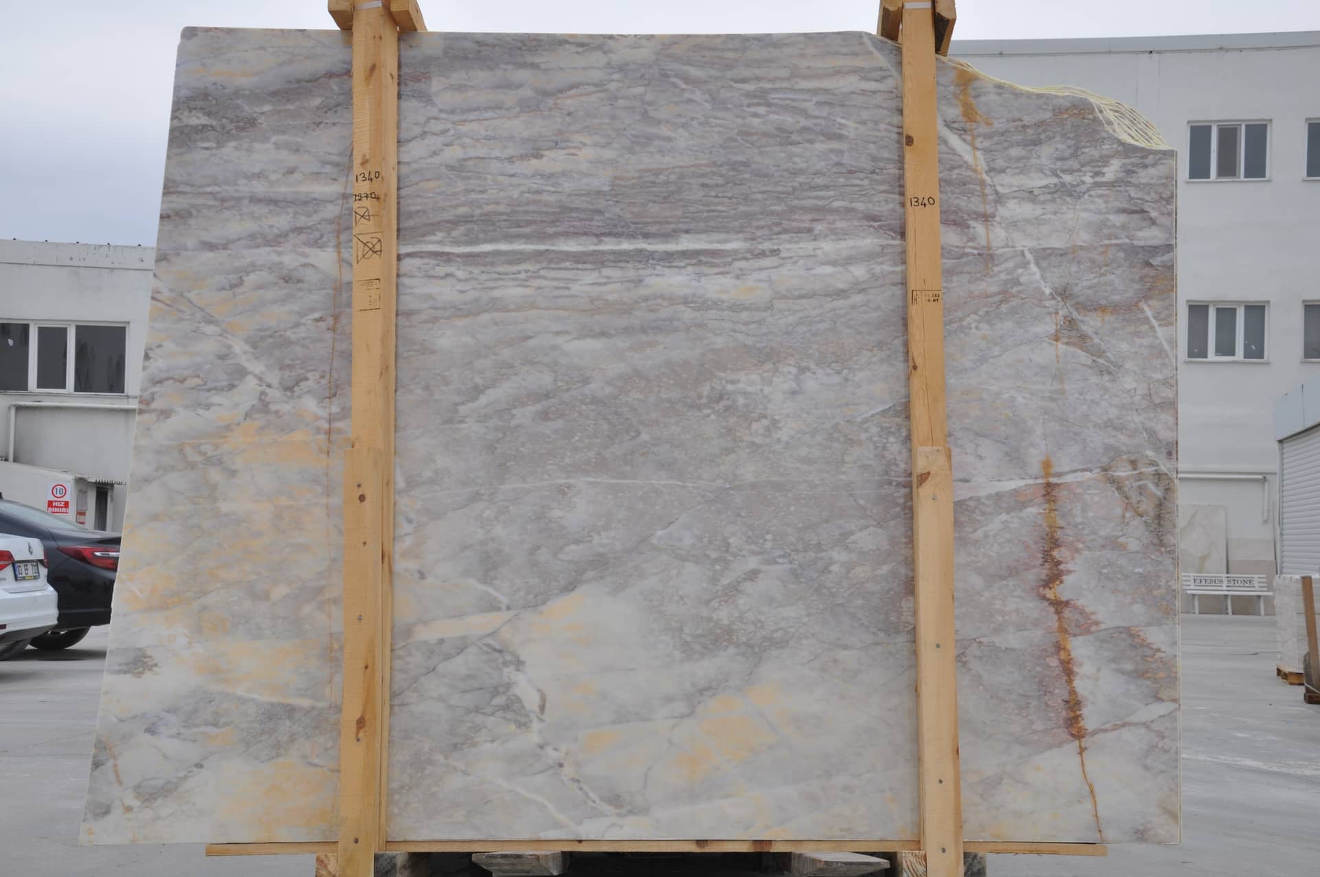 Blackberry polished marble slab