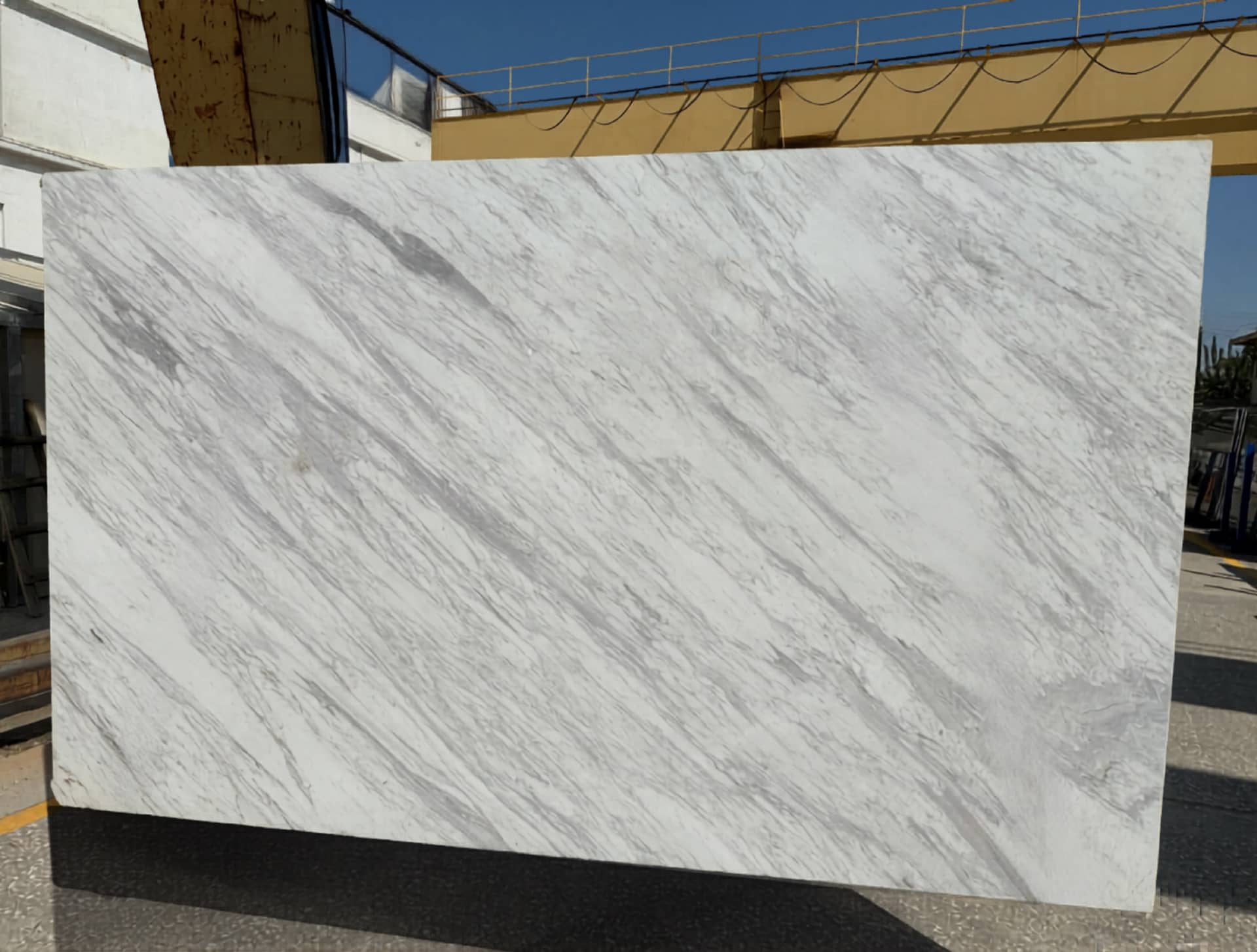 Volakas Venato polished marble slab