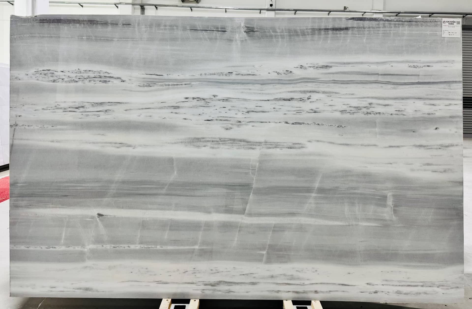 İce blue polished marble slab