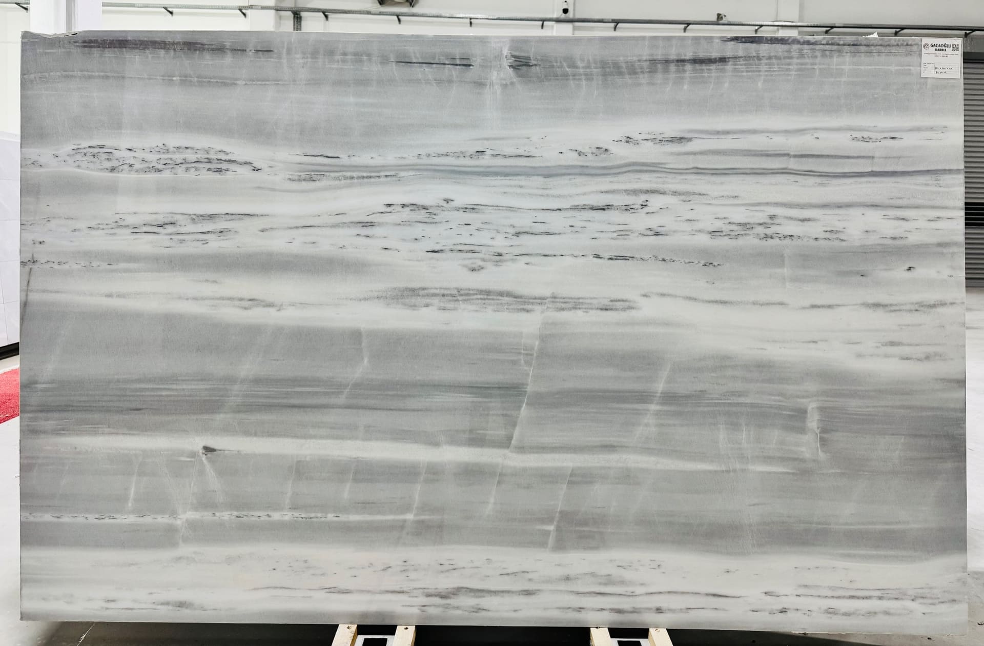 Ice Blue polished marble slab in Grey