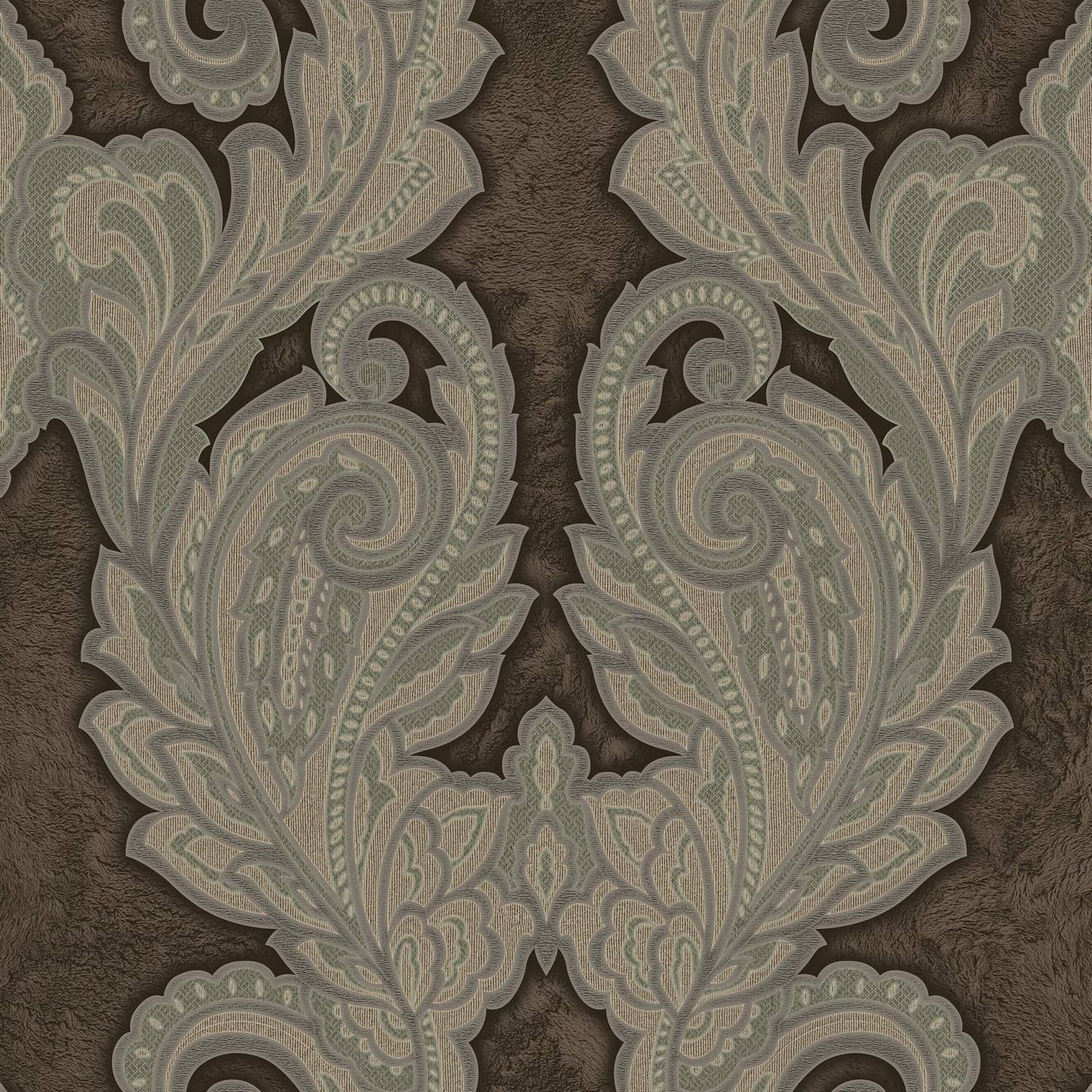 Kahve Şal Damask 2622-3 slab