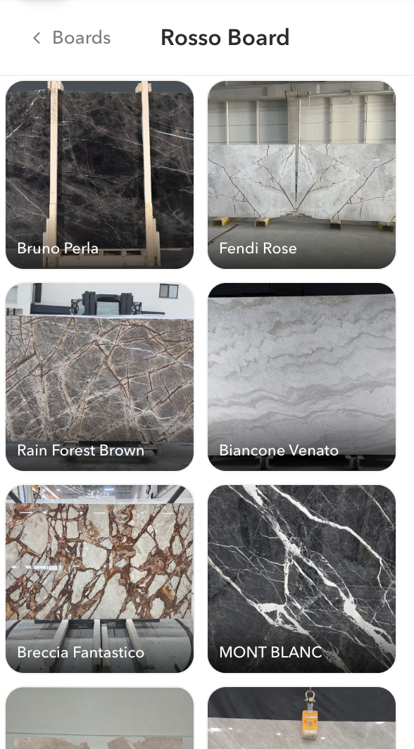 Countertop, cabinetry and floor materials composed on one board